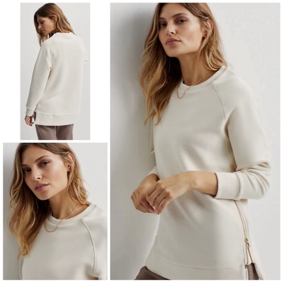 Varley Manning Sweat NWT, in Eggnog, XS - Picture 2 of 5